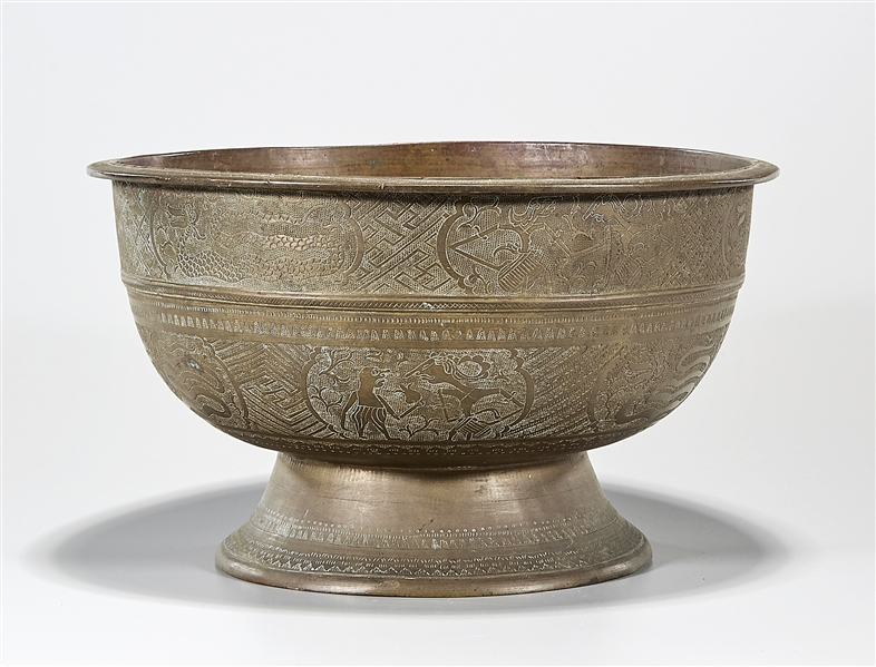 Southeast Asian bronze footed bowl;