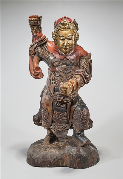 Chinese polychrome carved wood 2aef2e