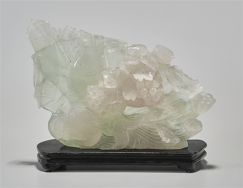 Chinese jade carving; of a fish