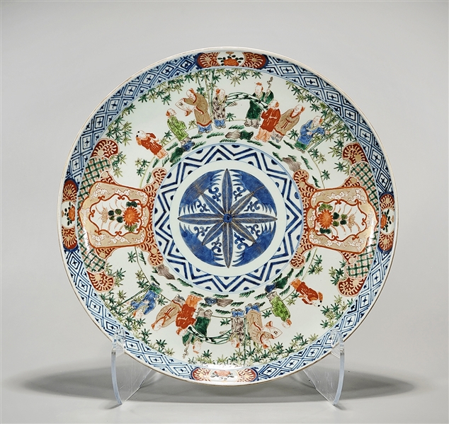 Chinese enameled porcelain charger  2aef73