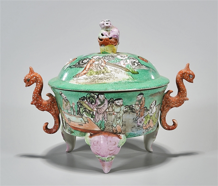 Chinese enameled and painted porcelain
