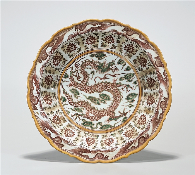 Chinese enameled porcelain charger  2af00d