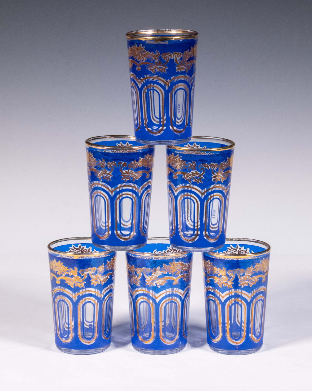 BOXED SET OF MOROCCAN TEA GLASSES