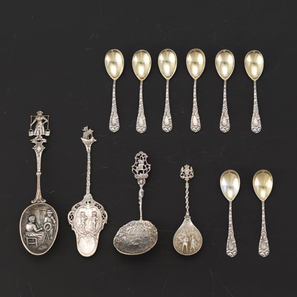 GROUP OF STERLING SILVER SPOONS 2b17e5