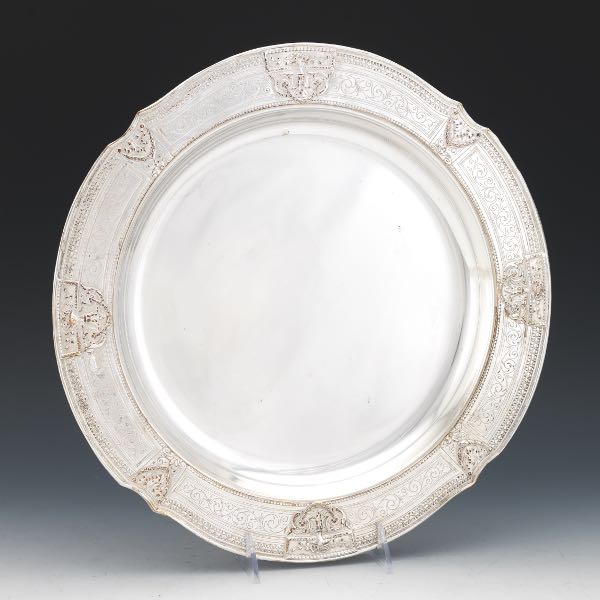 SILVER PLATED ORNATE TRAY 1  2b1850