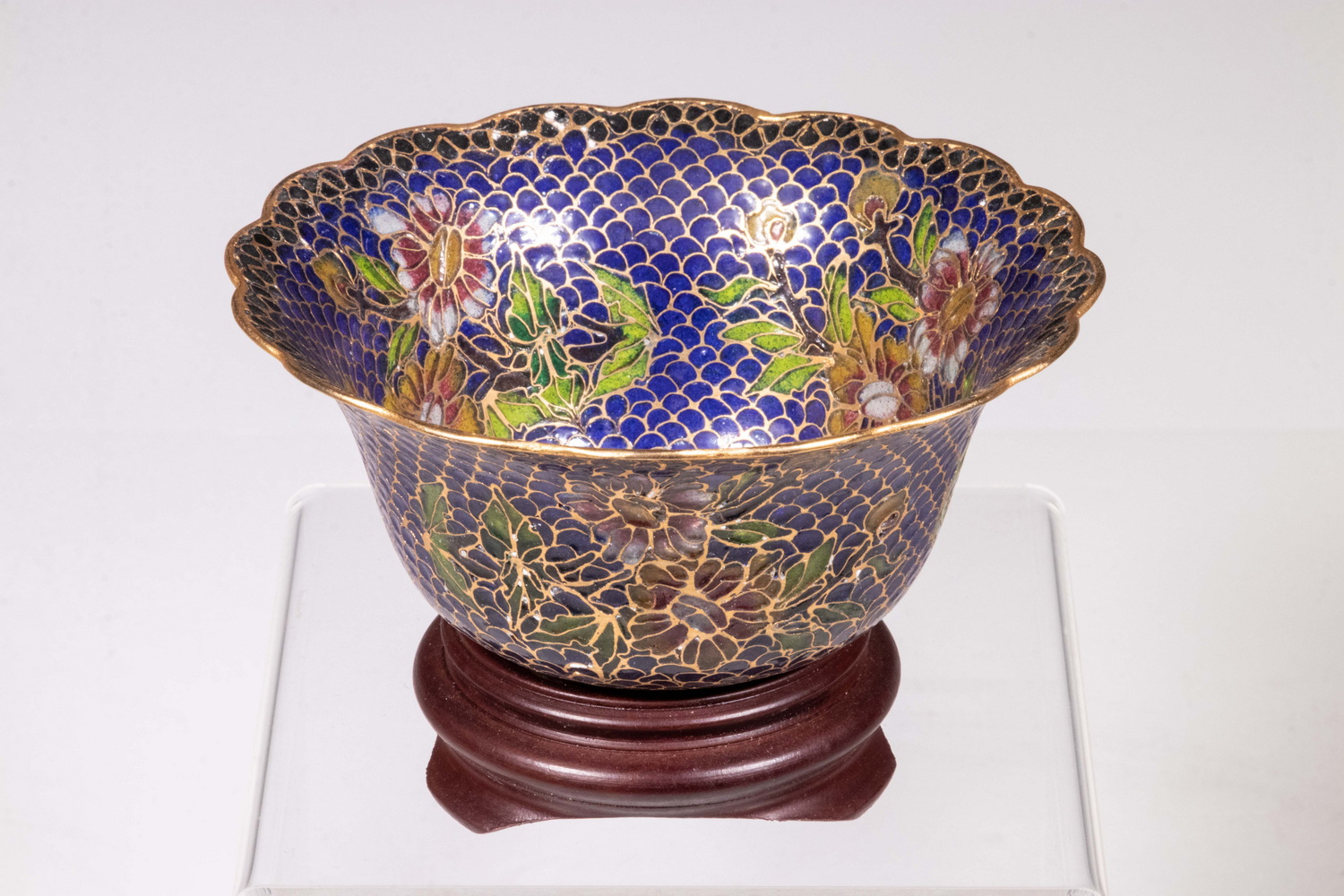 CHINESE PLIQUE A JOUR BOWL Early 2b1867