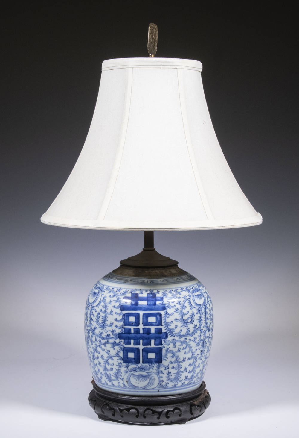 CHINESE GINGER JAR AS TABLE LAMP 2b1881