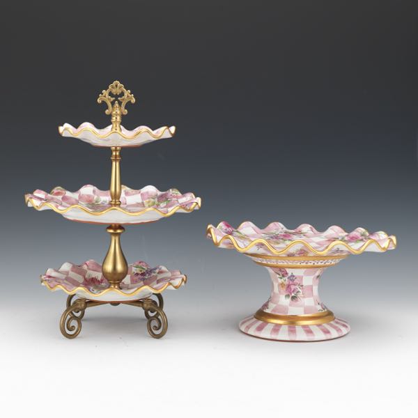 MACKENZIE CHILDS SERVING STANDS 2b1890