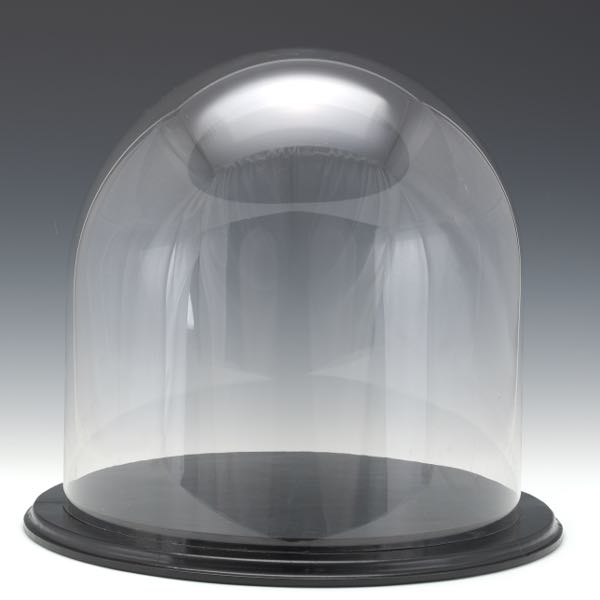 RARE SIZE GLASS DOME WITH CUSTOM