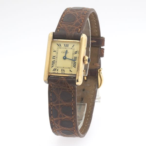 MUST DE CARTIER TANK WATCH   Vermeil