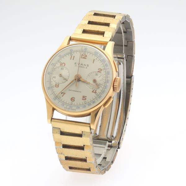 EVANS GOLD CHRONOGRAPH WRISTWATCH 2b18f0