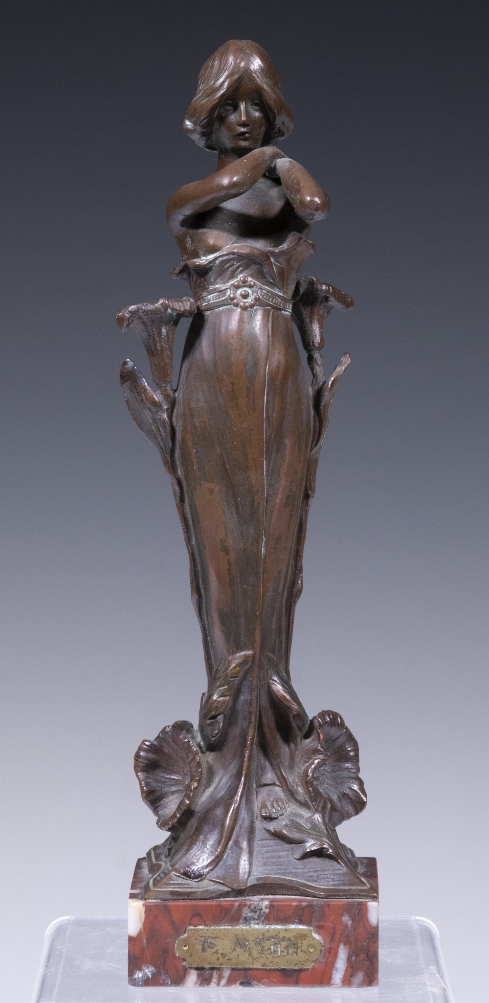 ART NOUVEAU FIGURAL BRONZE Le 2b197c