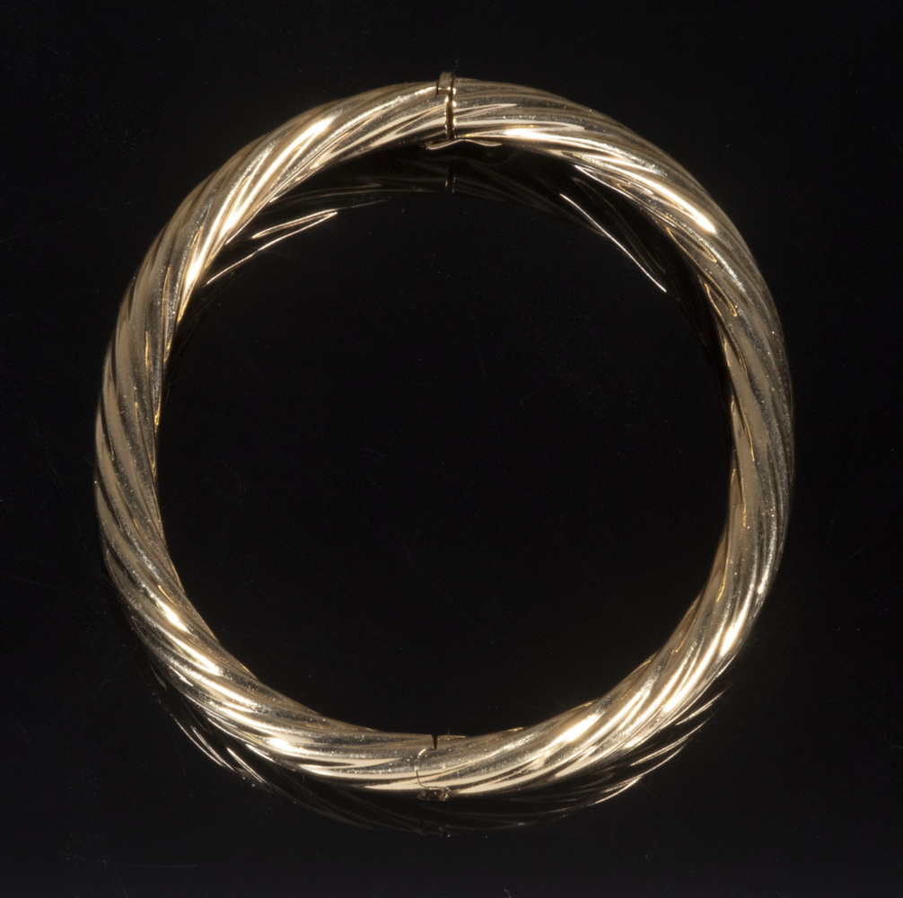 BANGLE BRACELET Custom 18k gold rope
