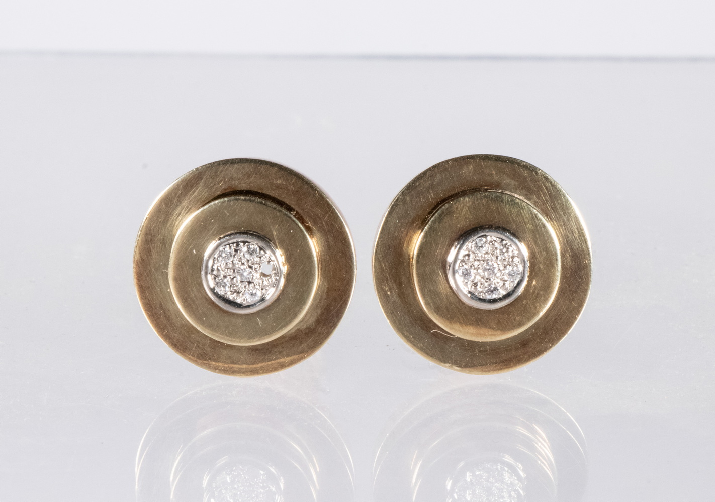 PR 14K GOLD DIAMOND EARRINGS 2b19b4