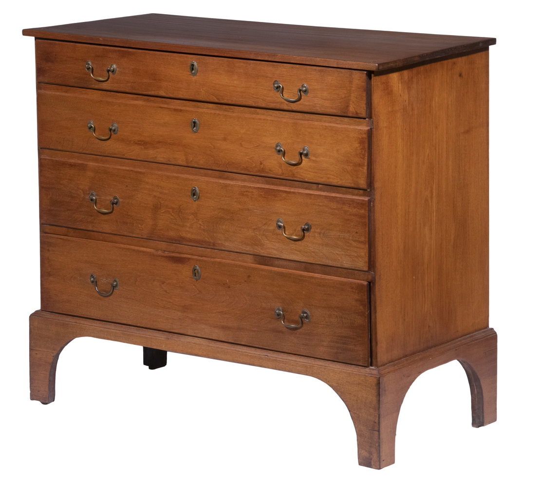 HEPPLEWHITE CHERRY CHEST American 2b1a97