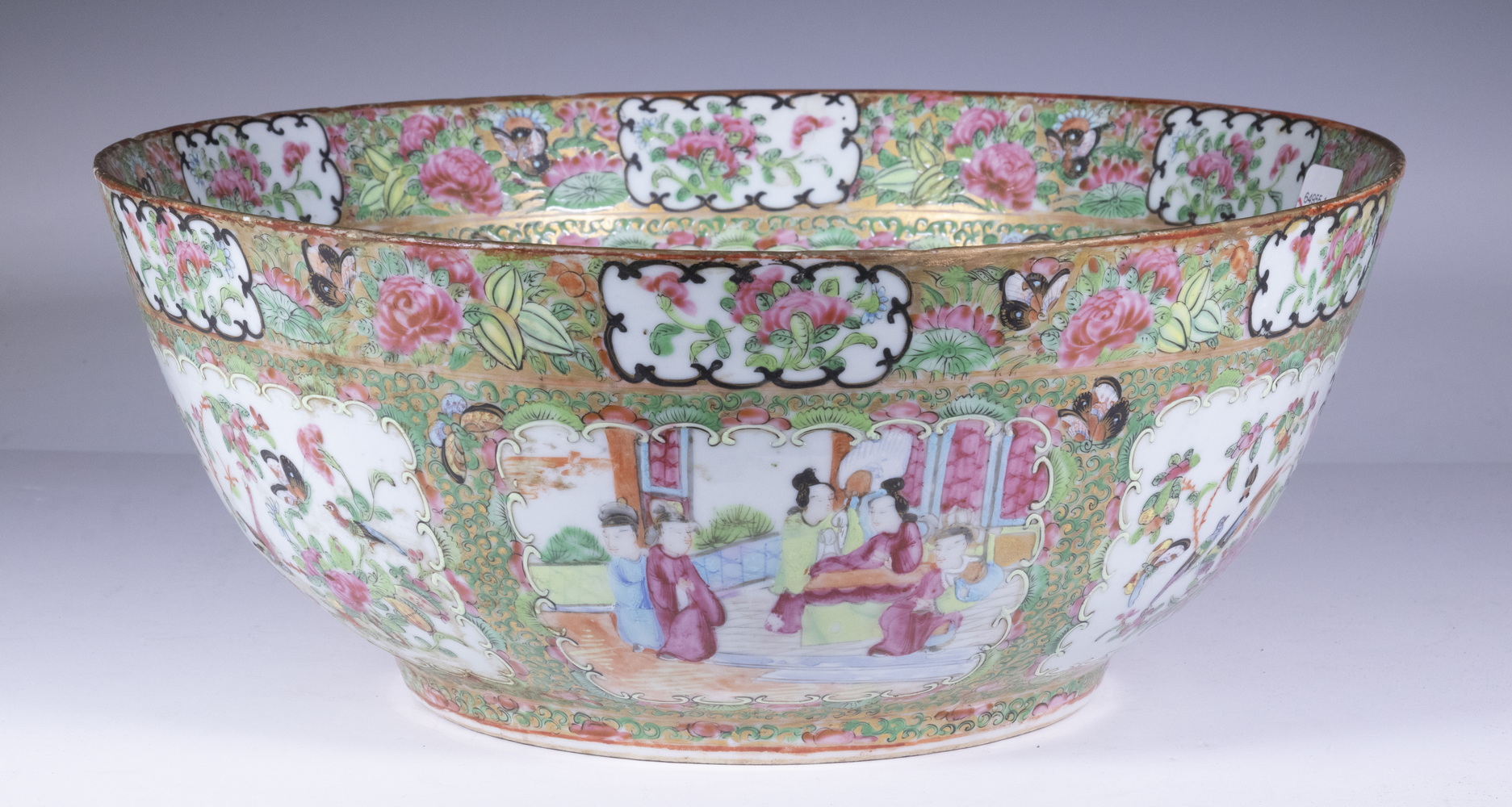 CHINESE EXPORT PUNCH BOWL Large