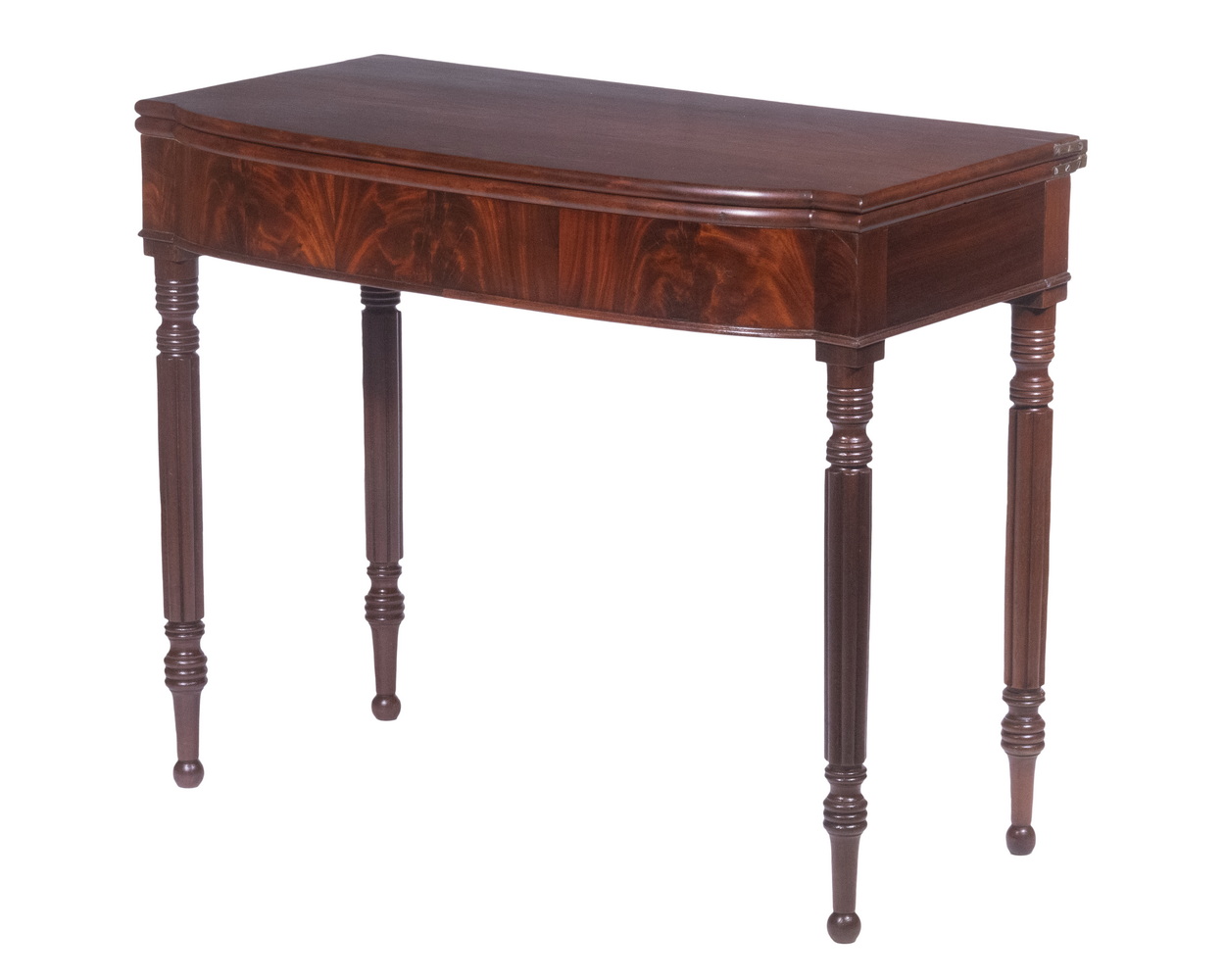 SHERATON CARD TABLE, ATTRIBUTED TO JOHN