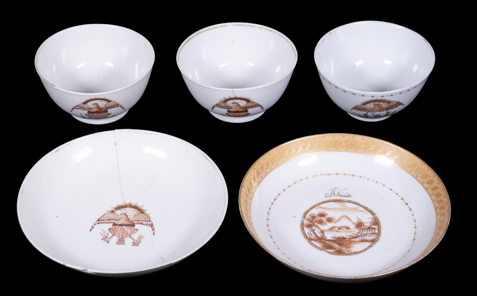 CHINESE EXPORT PORCELAIN DISHES