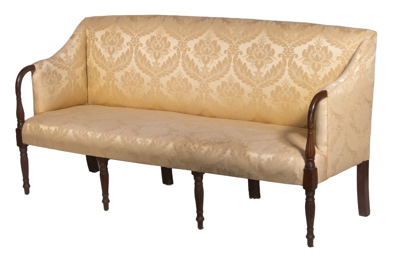 SHERATON SOFA Mahogany Three-Seater