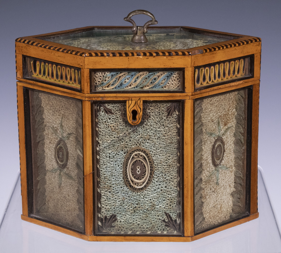 EARLY HEXAGONAL TEA CADDY Circa 2b1b50