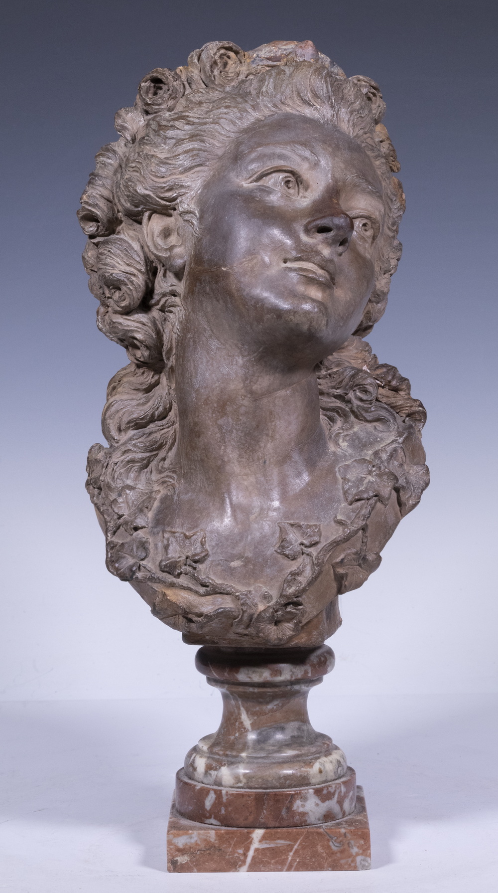 18TH C. FRENCH TERRA COTTA BUST