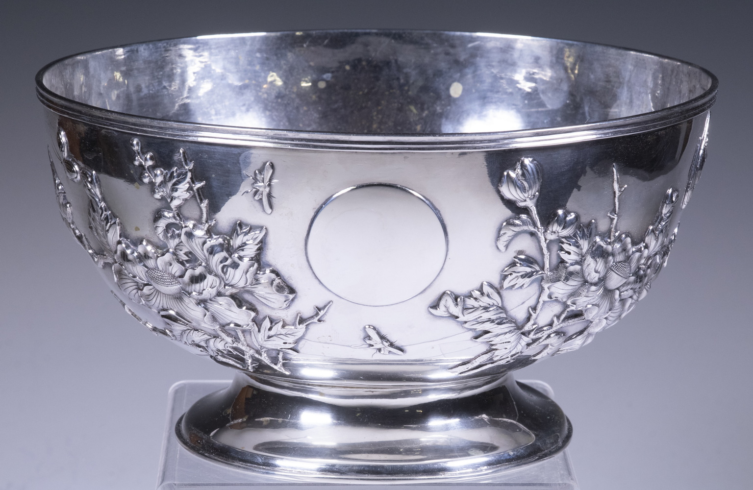 CHINESE EXPORT SILVER PUNCH BOWL 2b1bdb