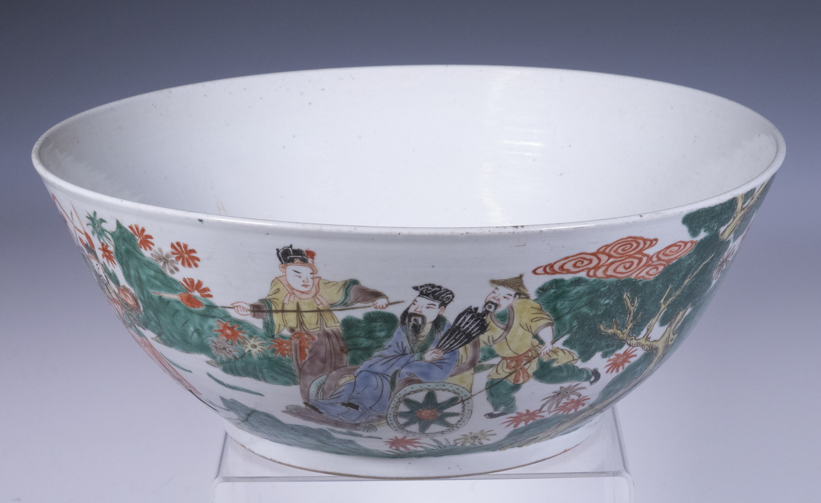 CHINESE FAMILLE VERTE PUNCH BOWL 2b1bf0