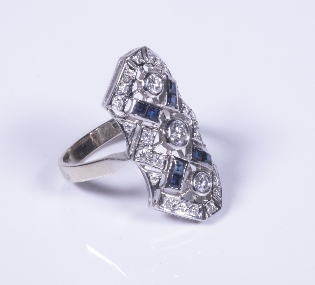 LADIES 14K WHITE GOLD EDWARDIAN