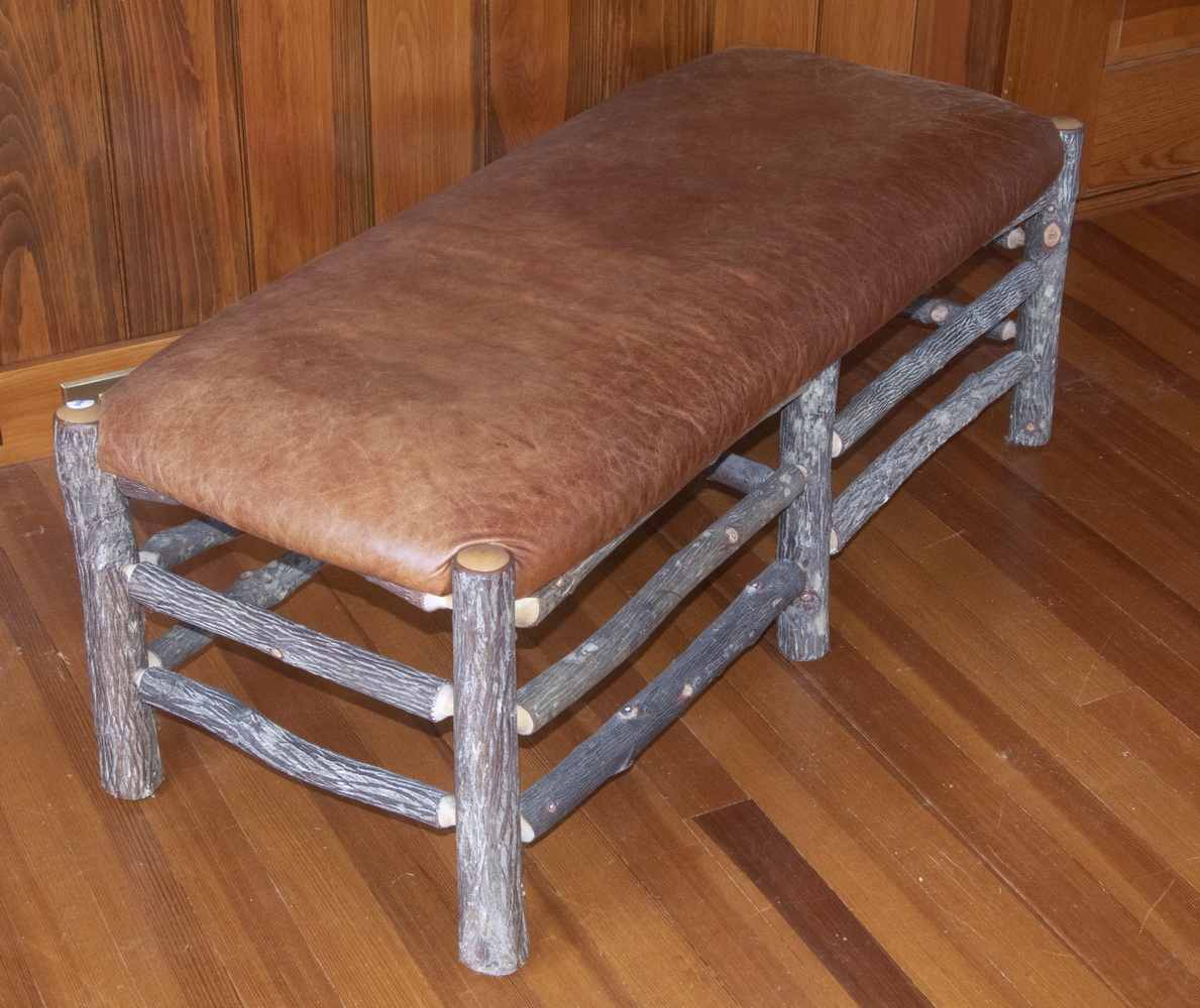FLAT ROCK LOW BENCH Twig Form Low Bench