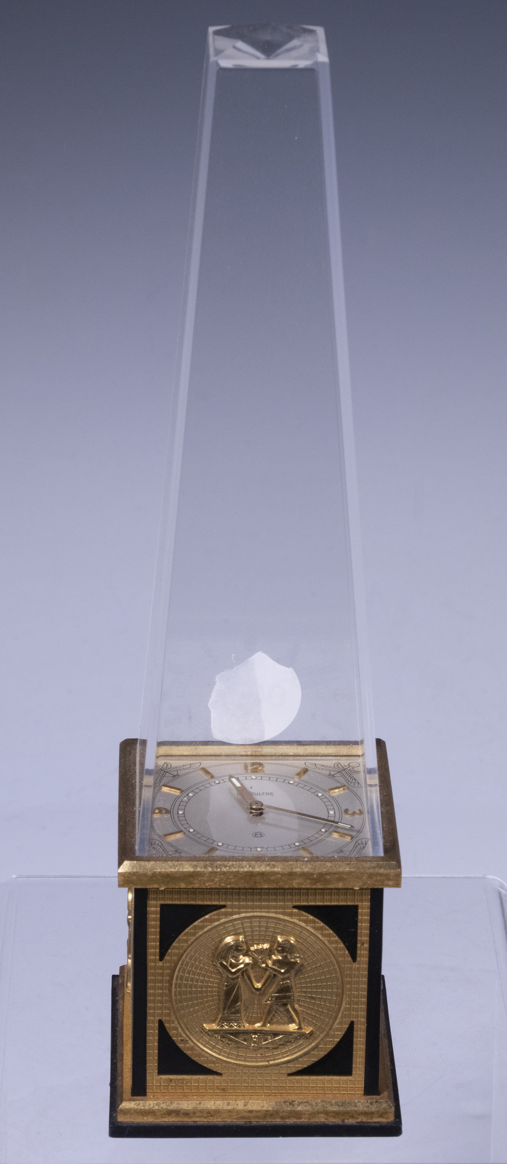 LECOULTRE OBELISK FORM CLOCK Egyptian 2b1cdf