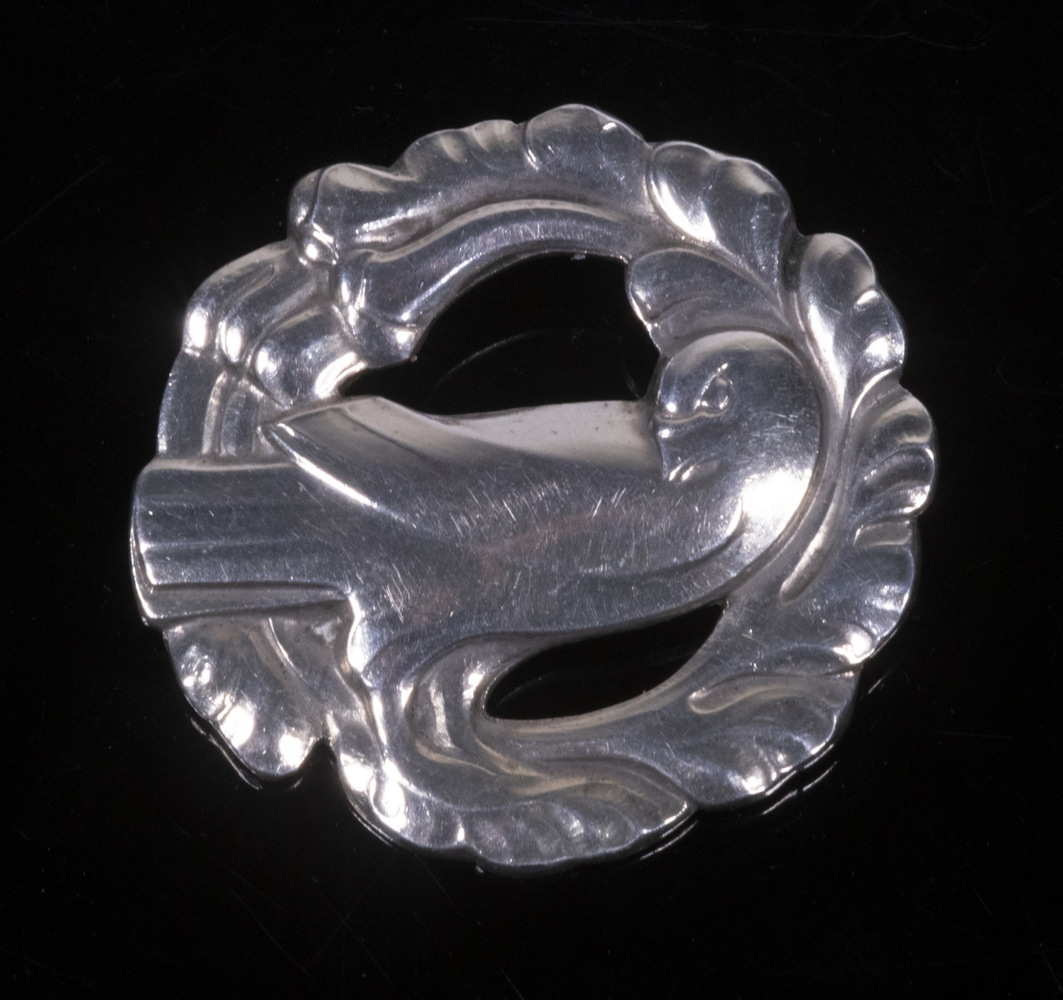 GEORG JENSEN #165 STERLING BROOCH Danish