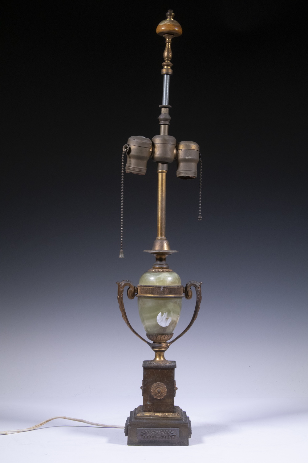 ONYX & BRASS TABLE LAMP Circa 1930s