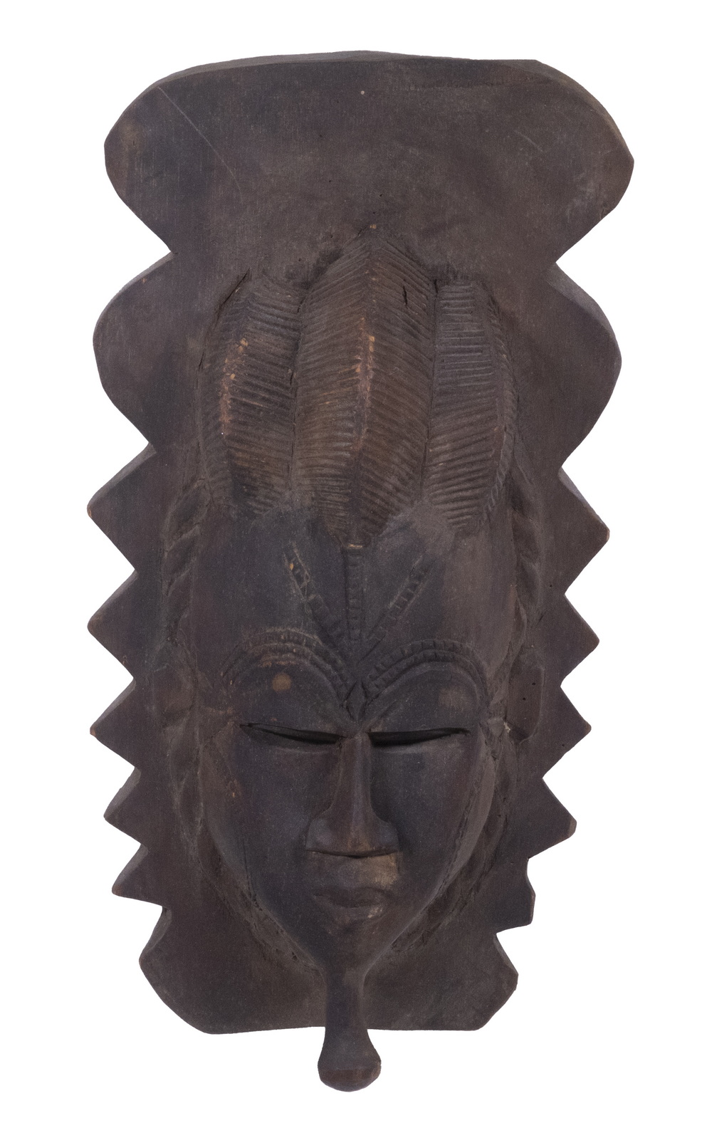 AFRICAN MASK CARVED WOOD Ivory 2b1d21