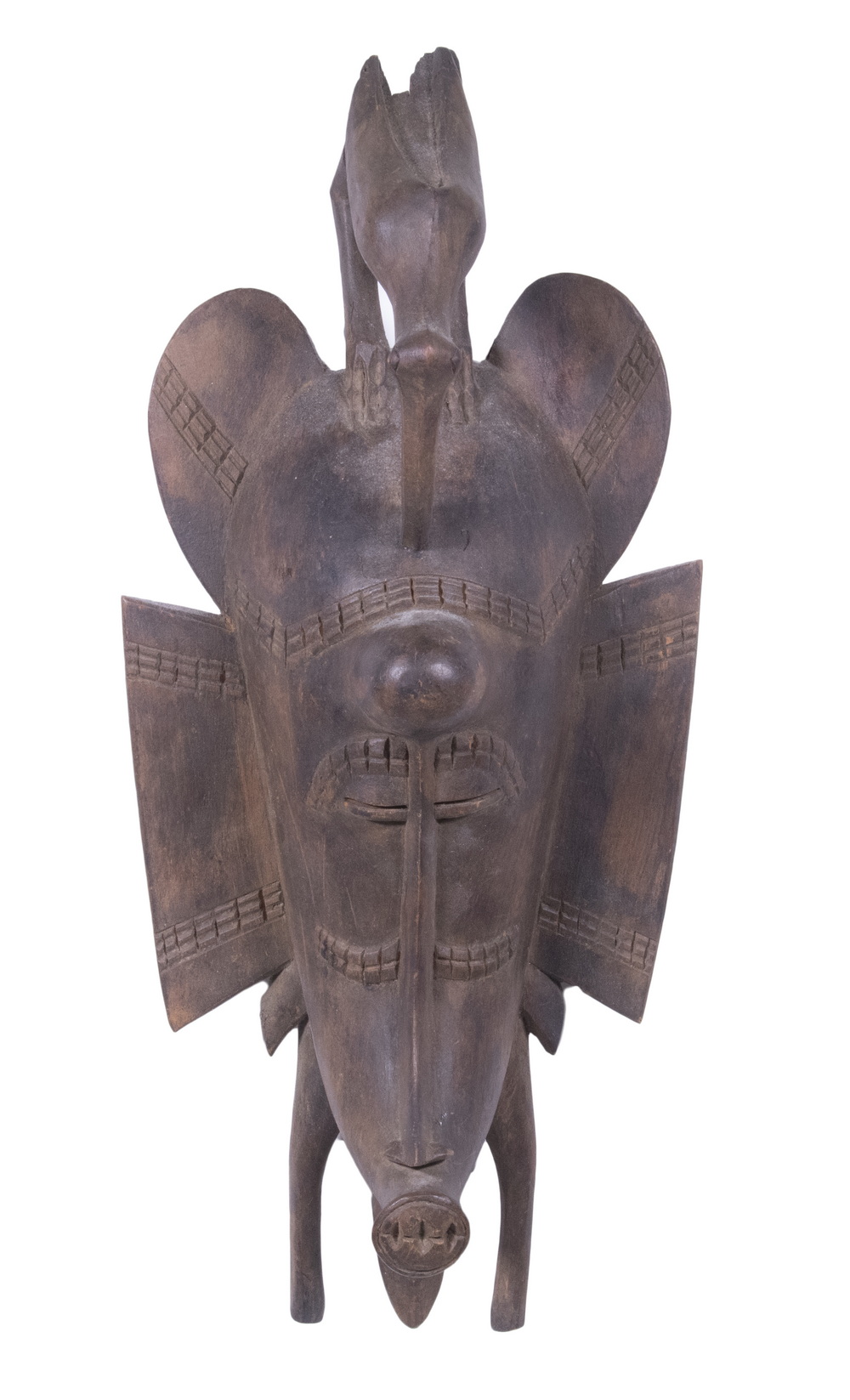 AFRICAN MASK CARVED WOOD Ivory 2b1d23