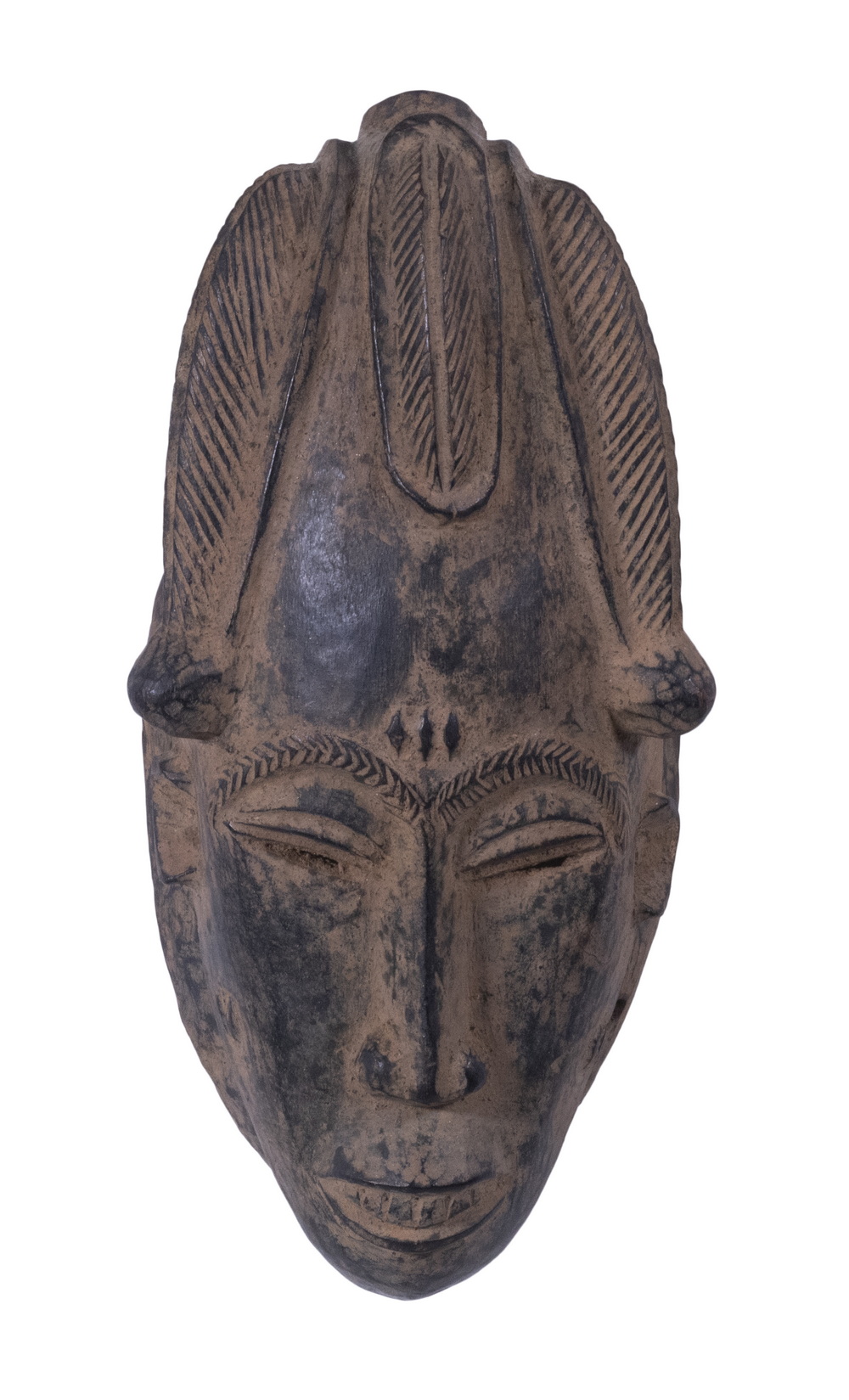 AFRICAN MASK CARVED WOOD Baule 2b1d1e