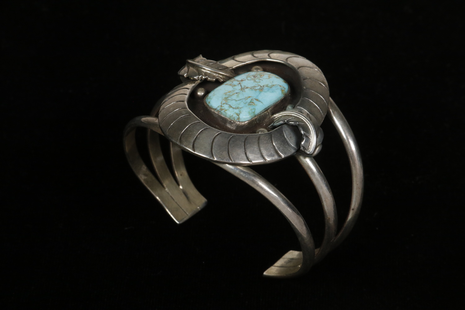 SILVER & TURQUOISE CUFF BRACELET