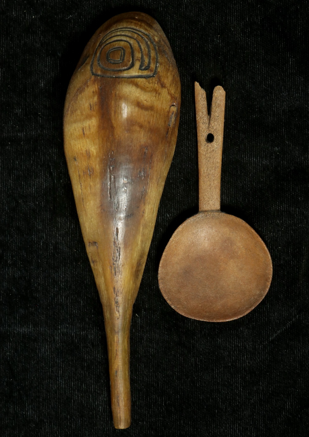 ARCHAIC YUPIK ESKIMO SPOONS Including