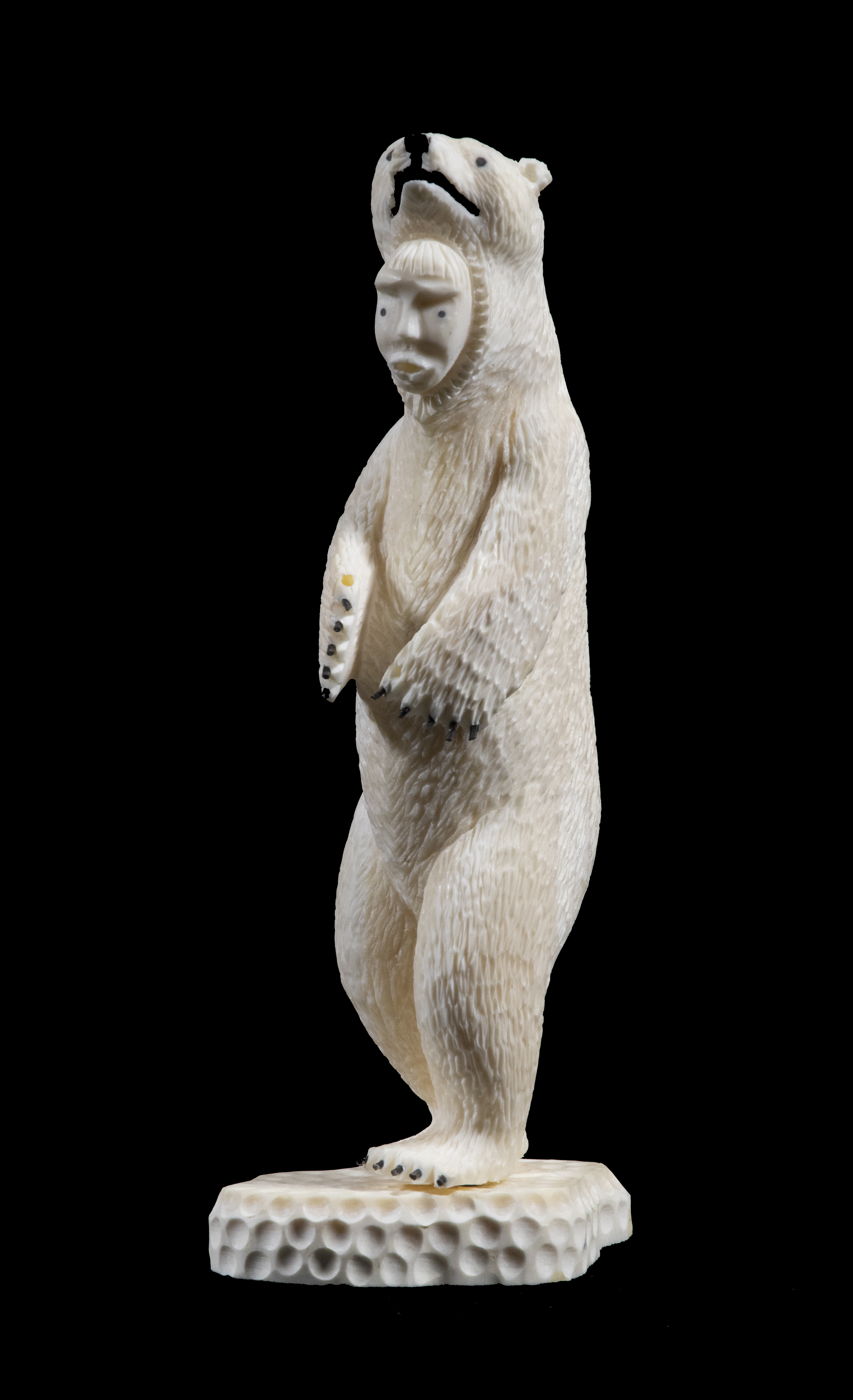 INUIT CARVING OF A SHAMAN BY HANK 2b1d75