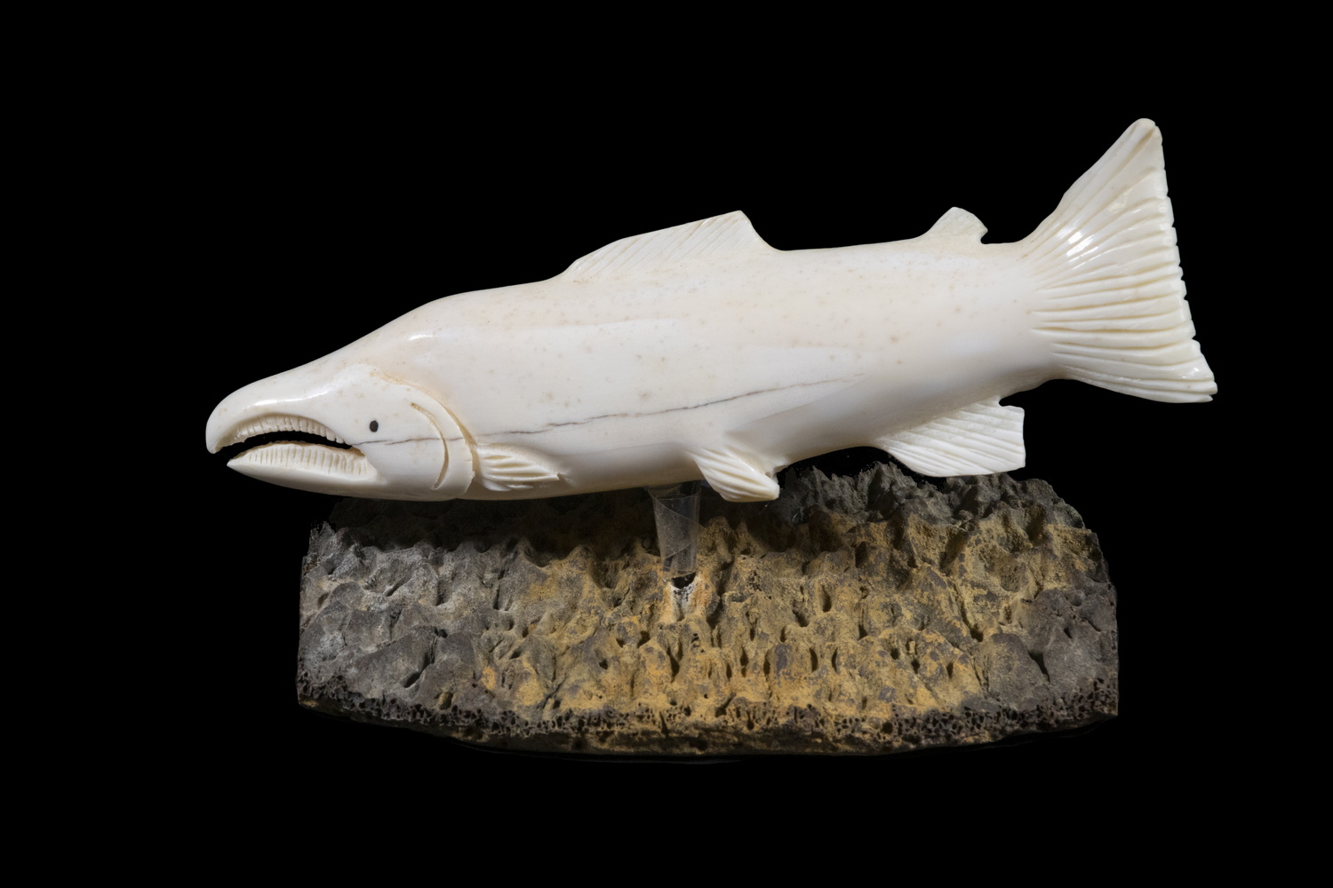 INUIT SCULPTURE OF A SALMON BY