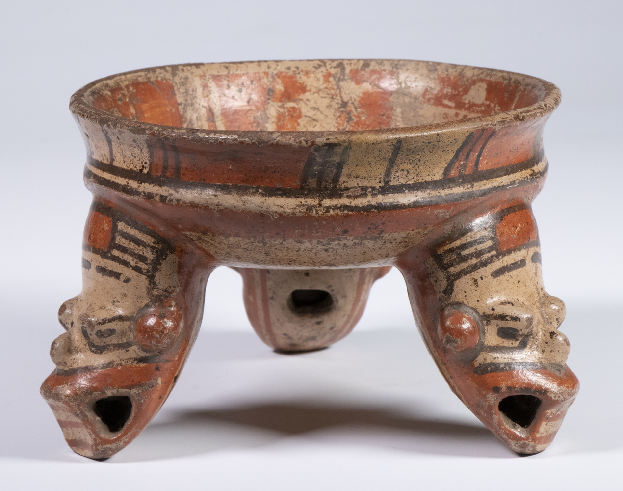 MAYAN SUSPENDED RATTLE BOWL WITH 2b1d91