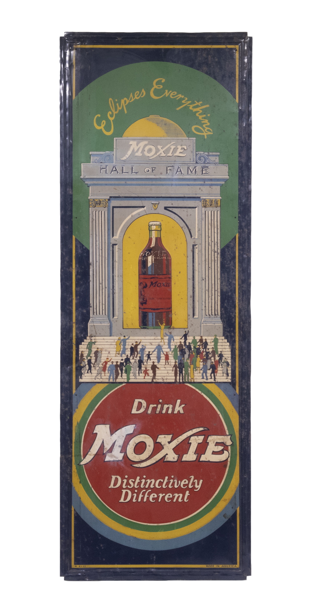 LARGE MOXIE ADVERTISING SIGN Circa 1930s