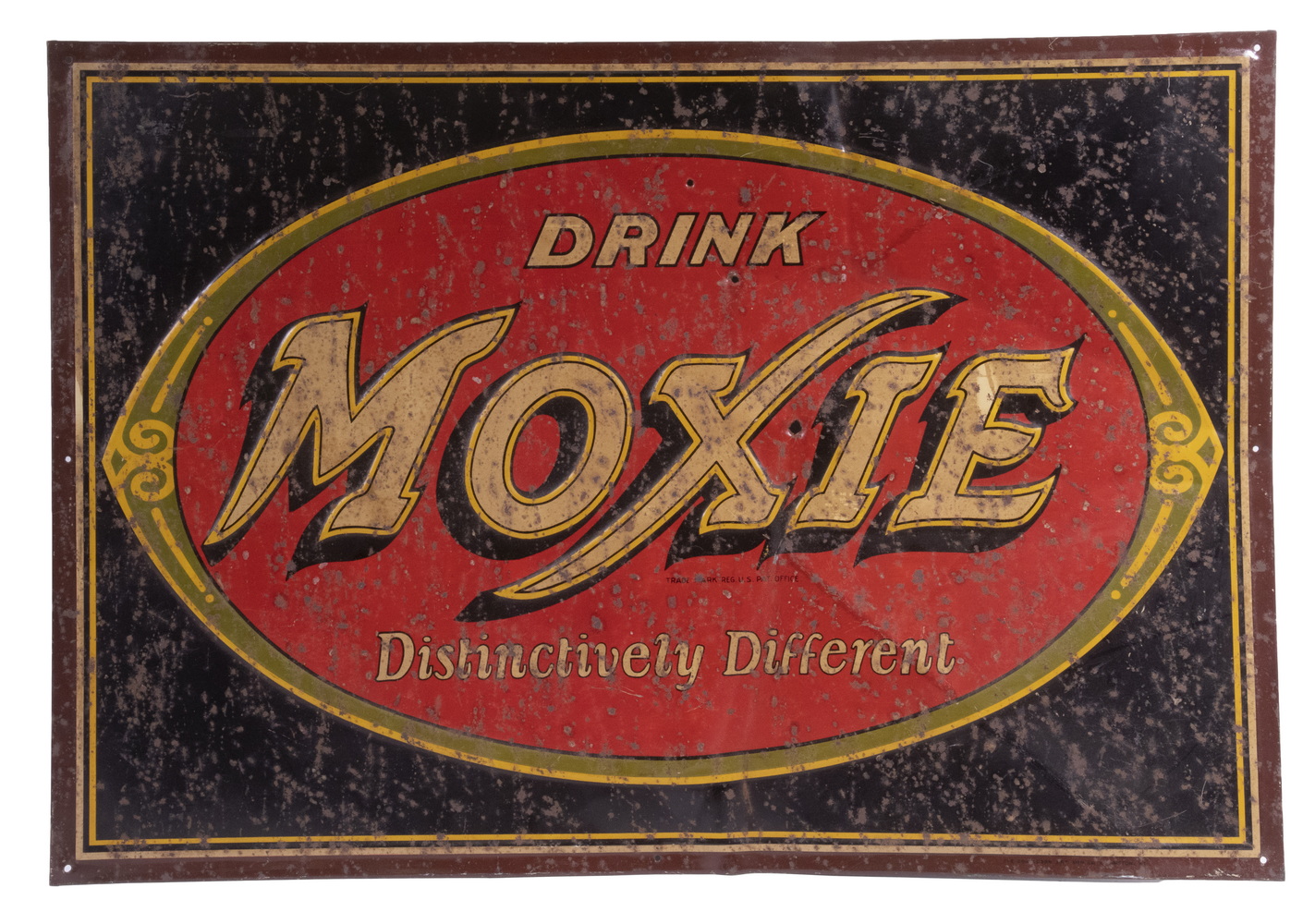 MOXIE TIN ADVERTISING SIGN Circa