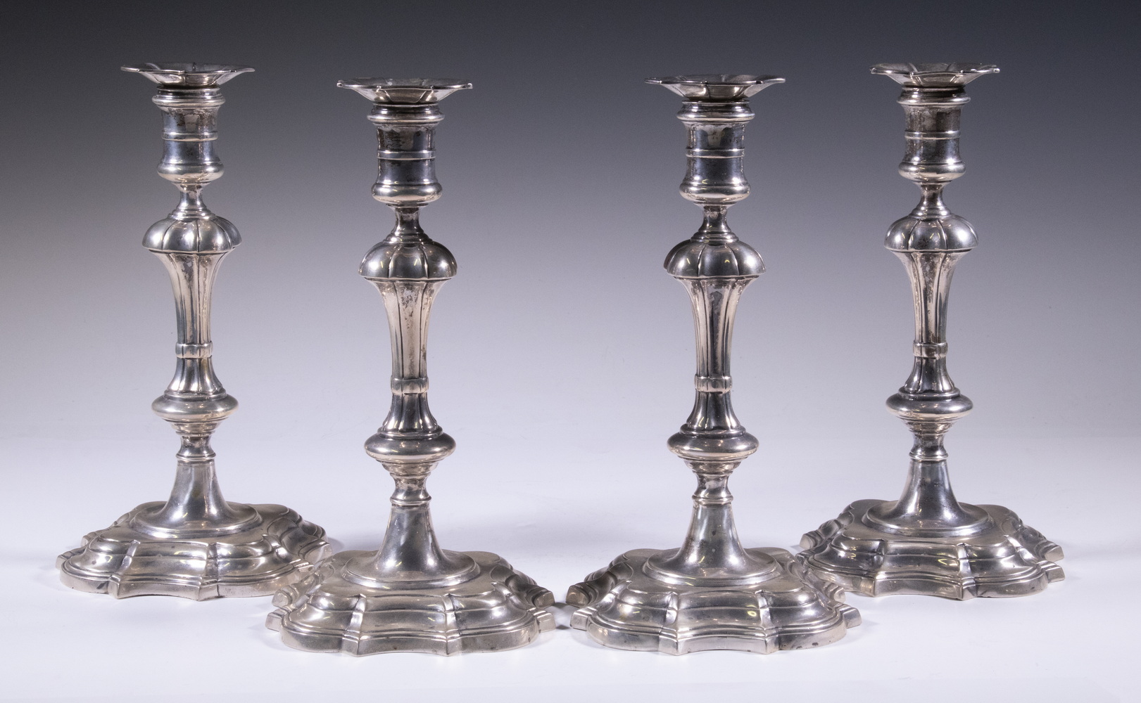 SET OF 4 STERLING SILVER CANDLESTICKS 2b1e2a