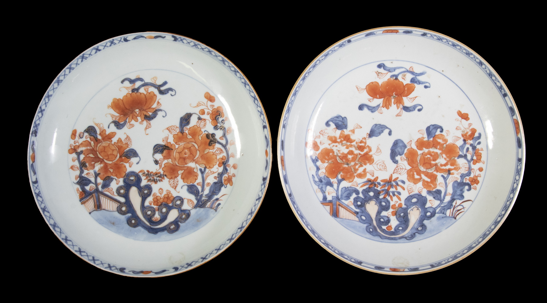 PR CHINESE LOW BOWLS Pair of 18th 2b1fc2