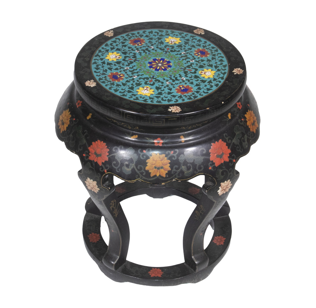 CHINESE CLOISONNE TOP ENAMELED 2b201e