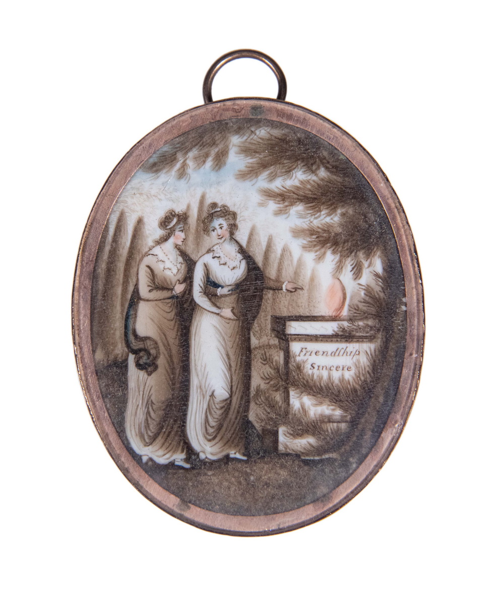 MINIATURE MEMORIAL LOCKET, CIRCA