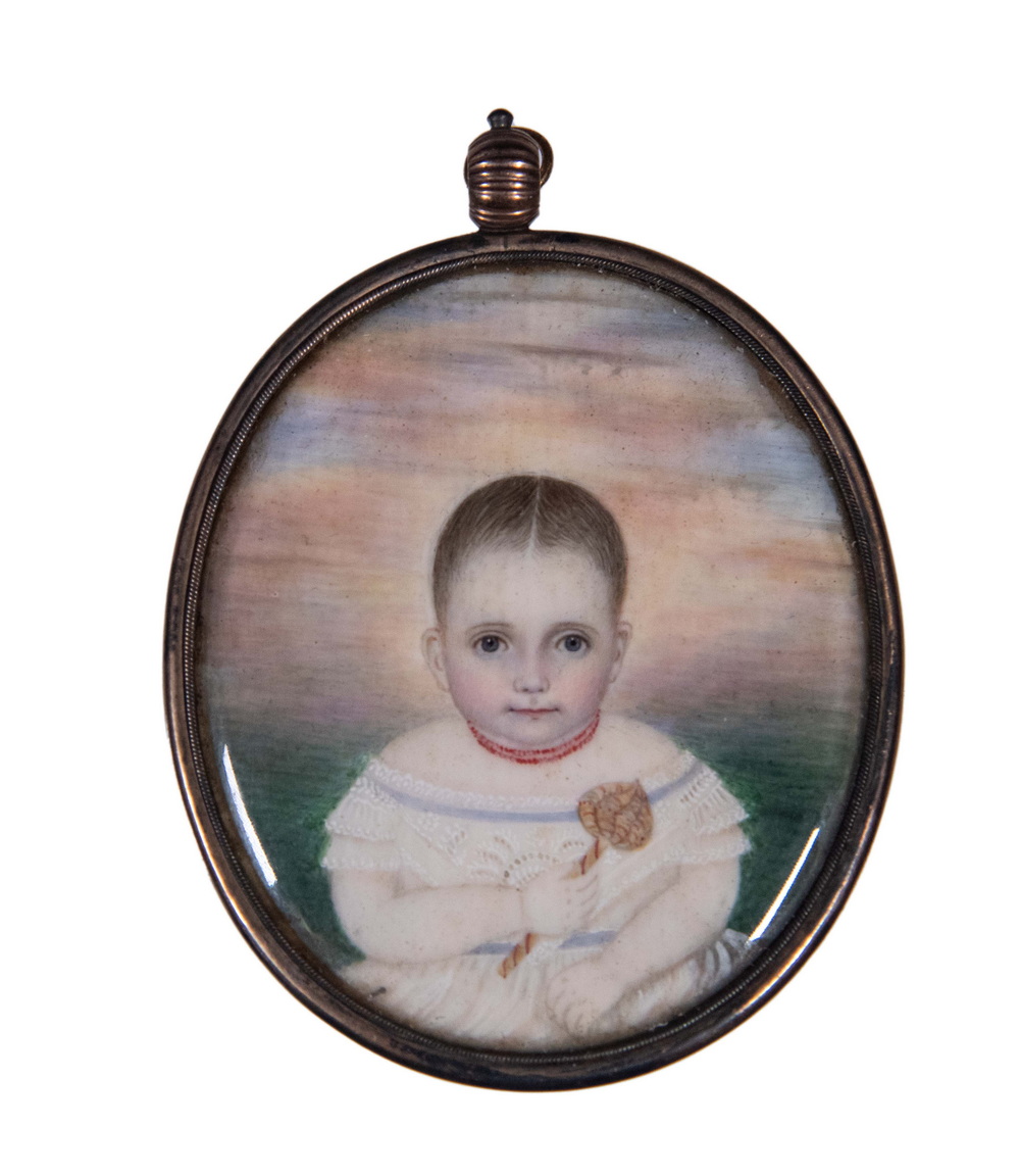 MINIATURE PORTRAIT Oil on Ivory