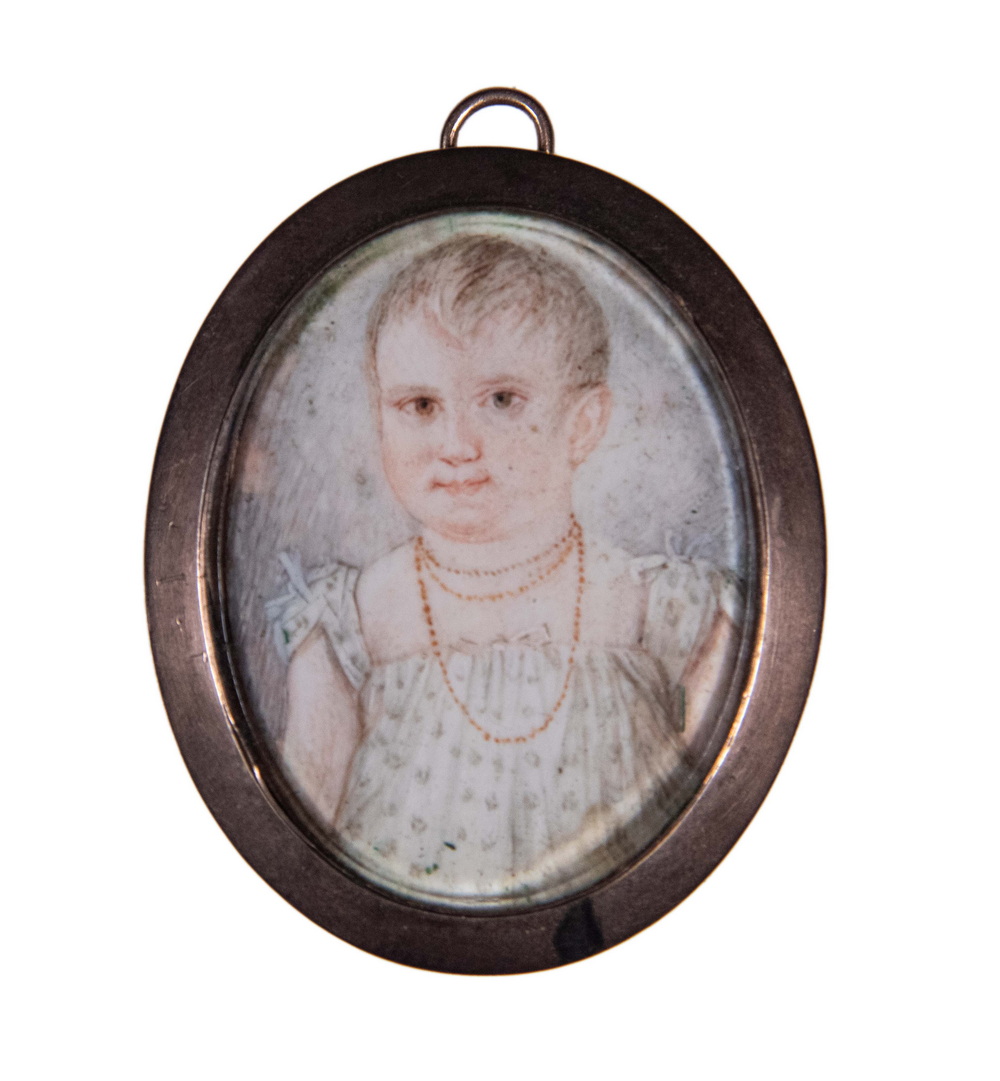 MINIATURE PORTRAIT OF A CHILD WITH