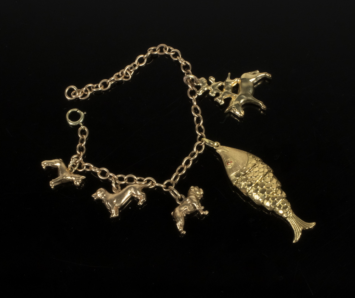 GOLD CHARM BRACELET 14K Yellow 2b20c0