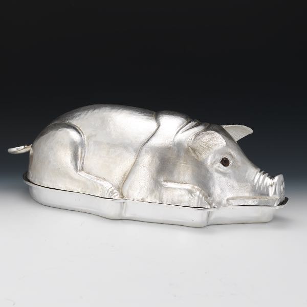 FRANCO LAPINI SILVERPLATE PIG ROAST 2b215b